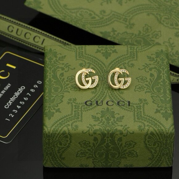 Gucci Gold Iconic Fashion Hoops - Picture 1 of 6